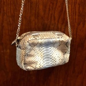 Laurent Effel Python Crossbody with chain strap